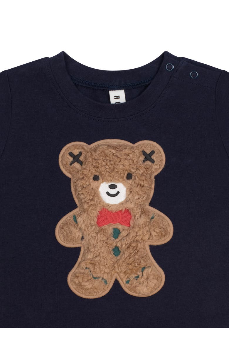 Huxbaby Furry Gingerbread Top, Alternate, color, Indigo