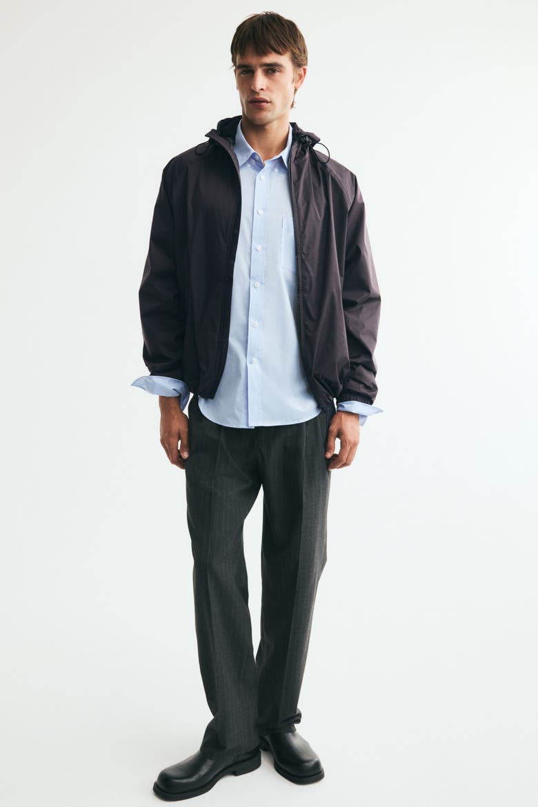 Nylon Windbreaker, Alternate, color, Dark brown
