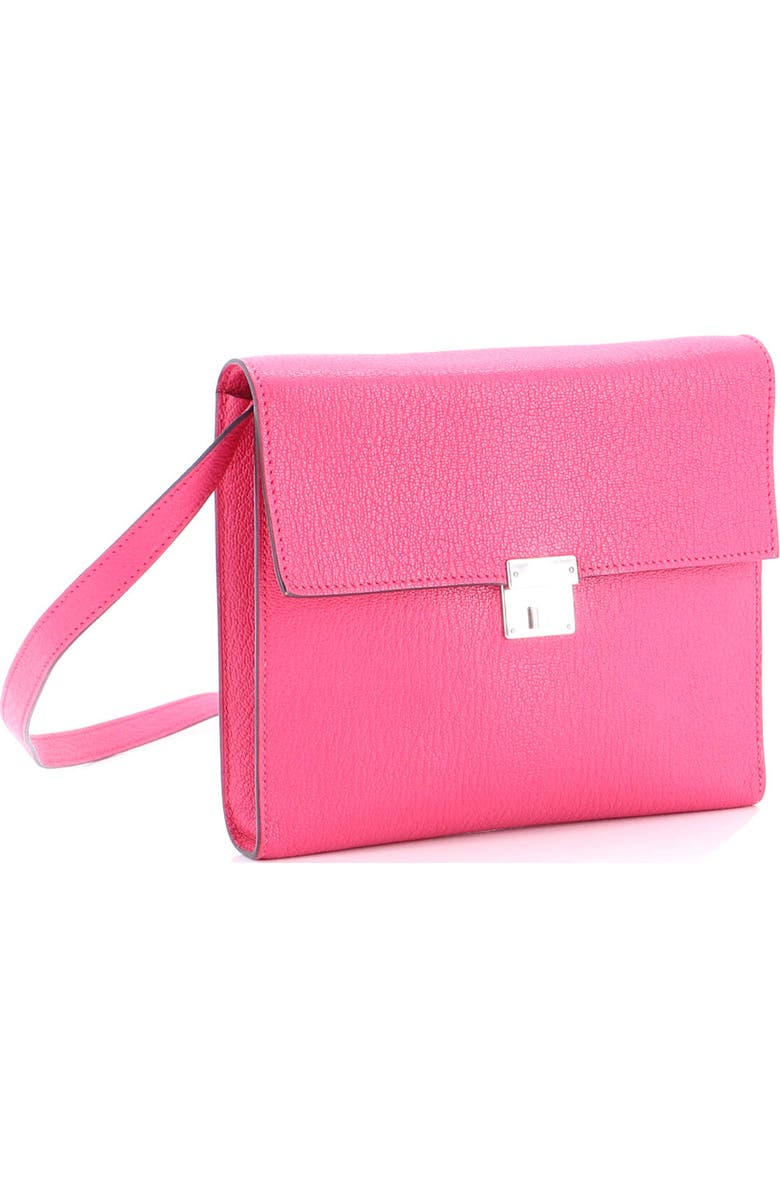 Pre-Owned Hermes Clic Wallet on Strap Chevre Mysore 16, Alternate, color, Rose Shocking