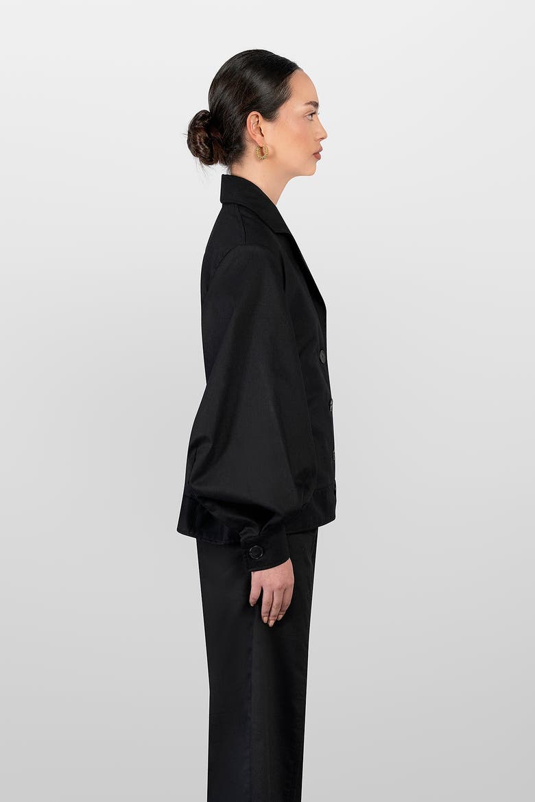 Drill Bomber Jacket, Alternate, color, Black