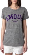Zadig & Voltaire Flamme Amour Cotton Blend T-Shirt
