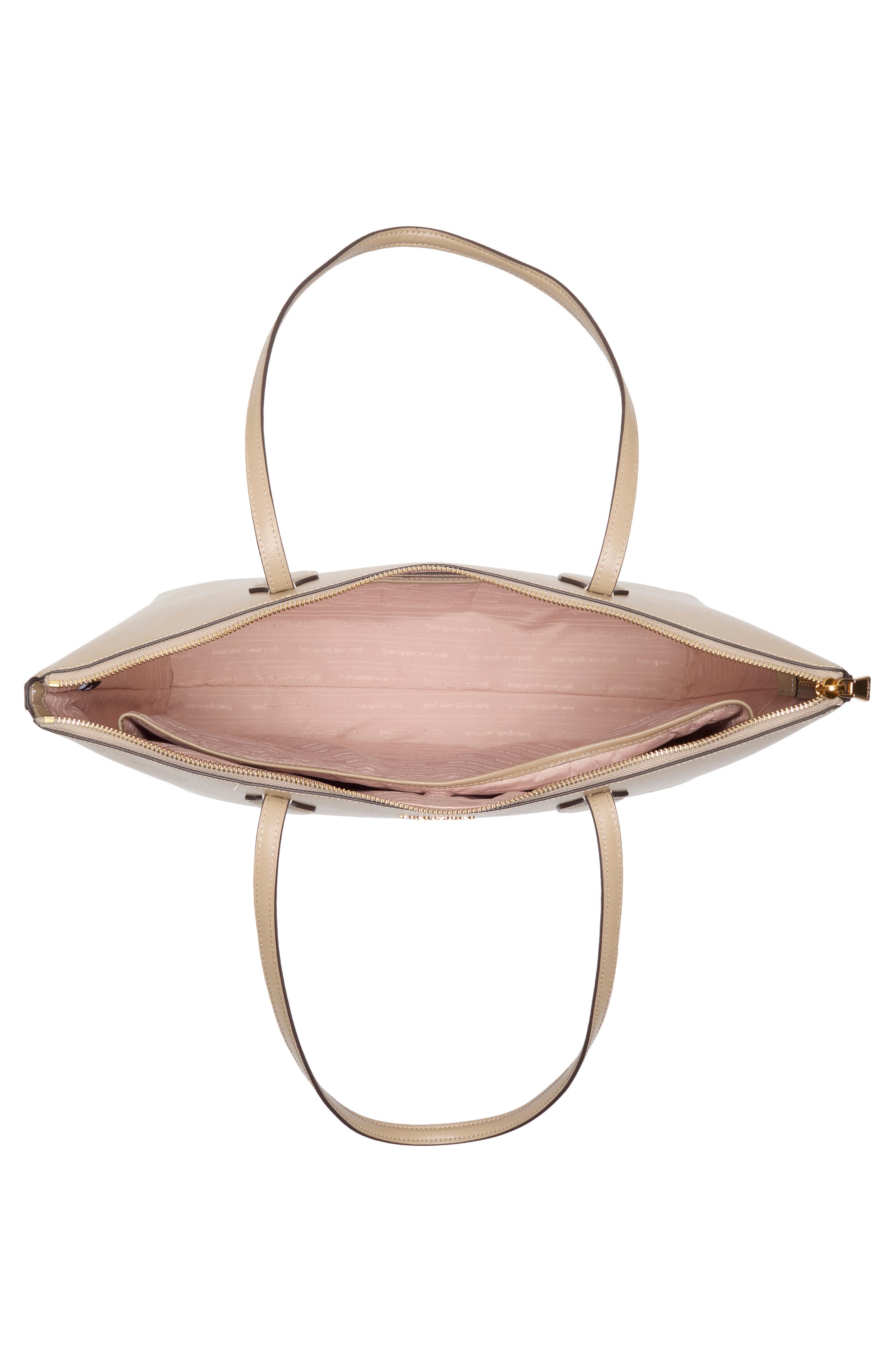 Kate Spade New York large bleecker leather tote, Alternate, color, Timeless Taupe