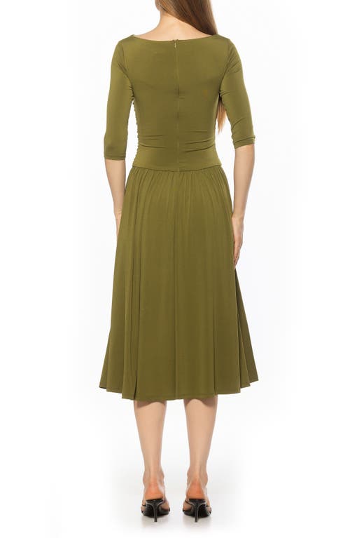 Alexia Admor Jada Fit & Flare Dress In Green