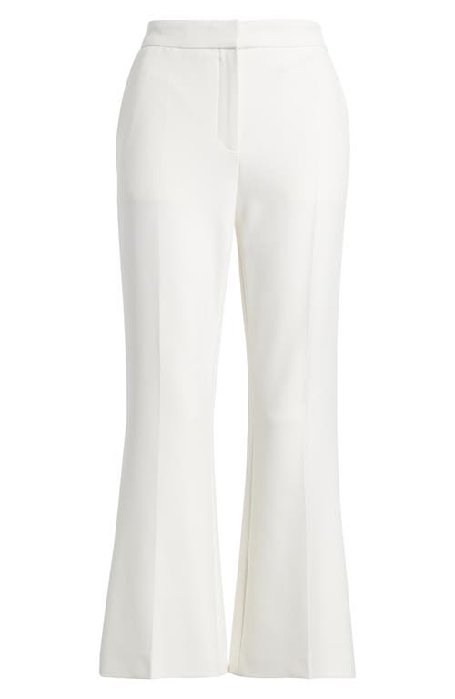 Hugo Boss Boss Timasa Flare Pants In Soft Cream