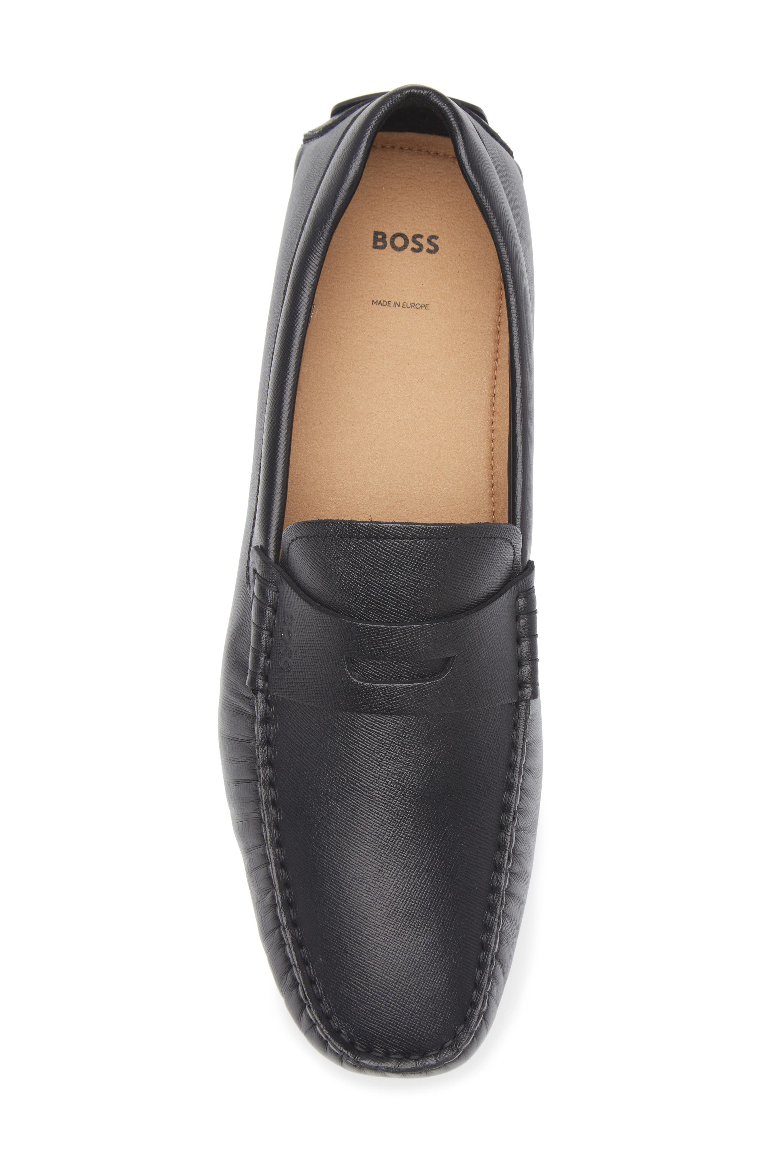 BOSS Noel Penny Loafer, Alternate, color, Black