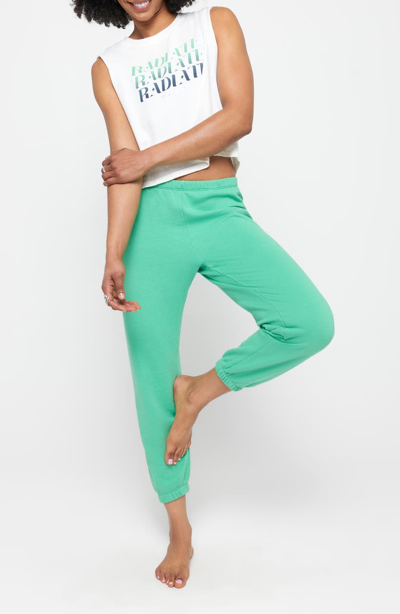 Spiritual Gangster Radiate Crop Cotton Graphic Tank Top, Alternate, color, 