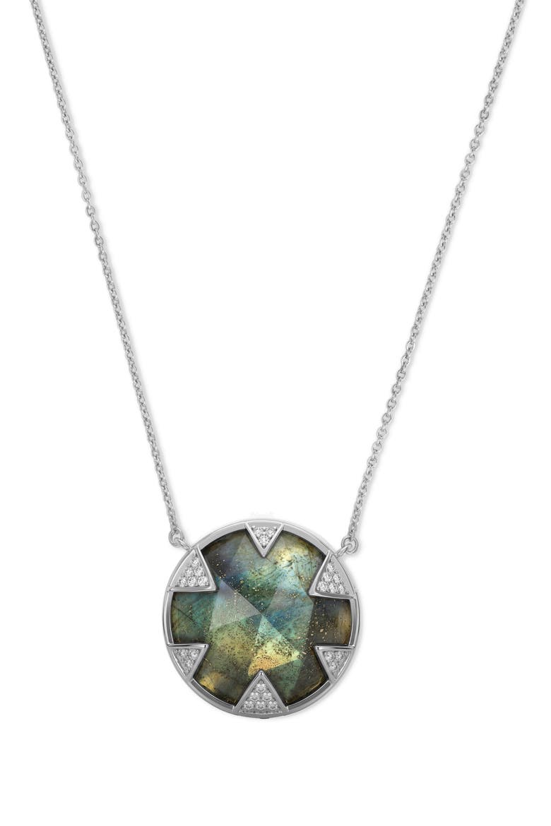 Tessa Labradorite Pendant Necklace, Main, color, SILVER-LAB