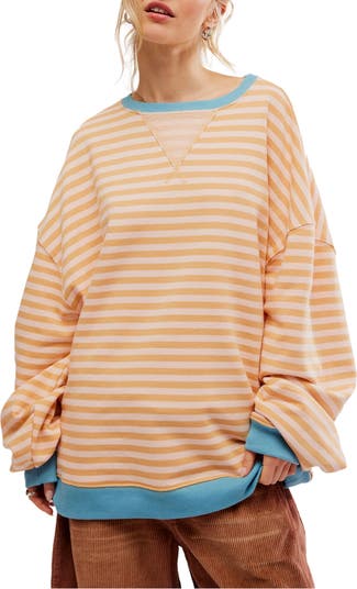 Oversize Stripe Sweatshirt