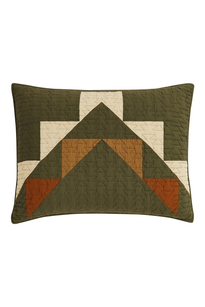 Tumalo Cotton Quilt, Alternate, color, GREEN