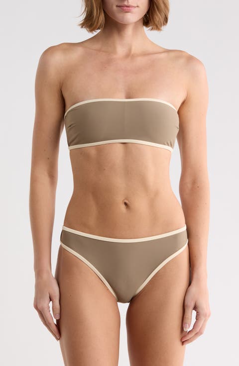 Bandeau Bikini Top & Bottoms Set