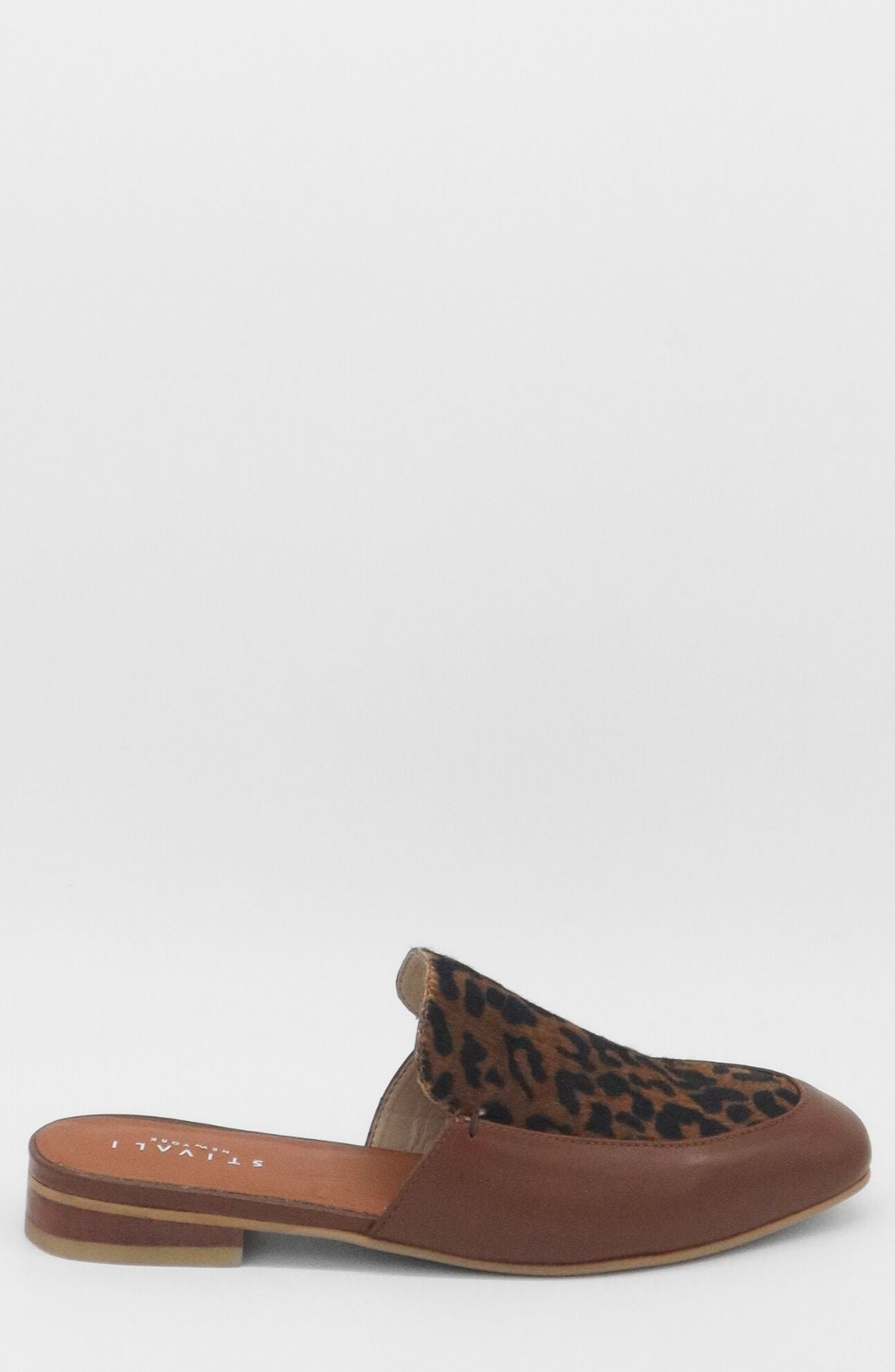 STIVALI NEW YORK Tenerezza Slip-On Leather Mules, Alternate, color, Brown Leopard