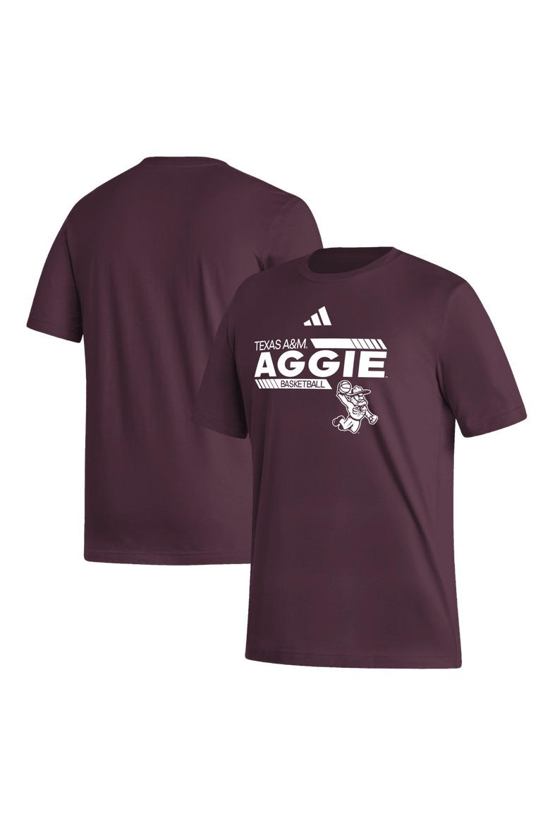 Men's adidas  Maroon Texas A&M Aggies Ol' Sarge Basketball T-Shirt, Main, color, Maroon