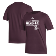 adidas Men's adidas  Maroon Texas A&M Aggies Ol' Sarge Basketball T-Shirt