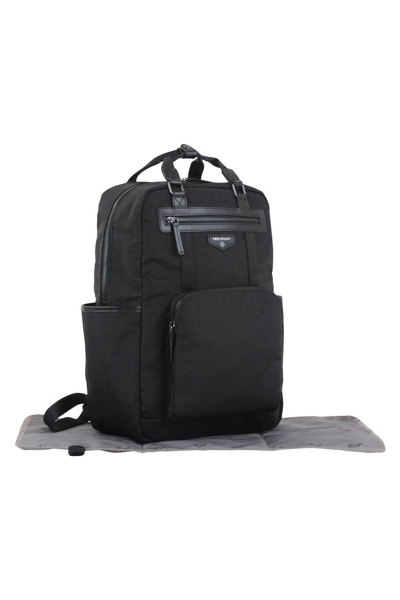 Courage Backpack Diaper Bag, Alternate, color, BLACK