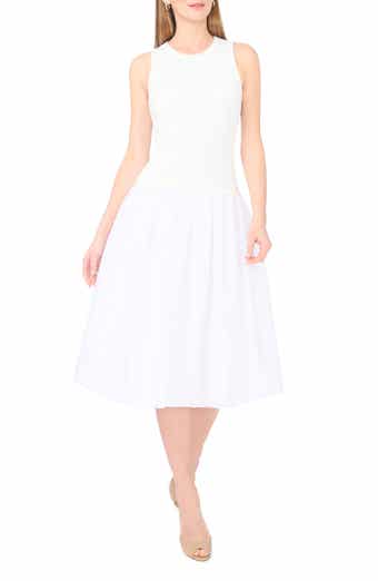 1.STATE Mixed Media Tank Midi Dress