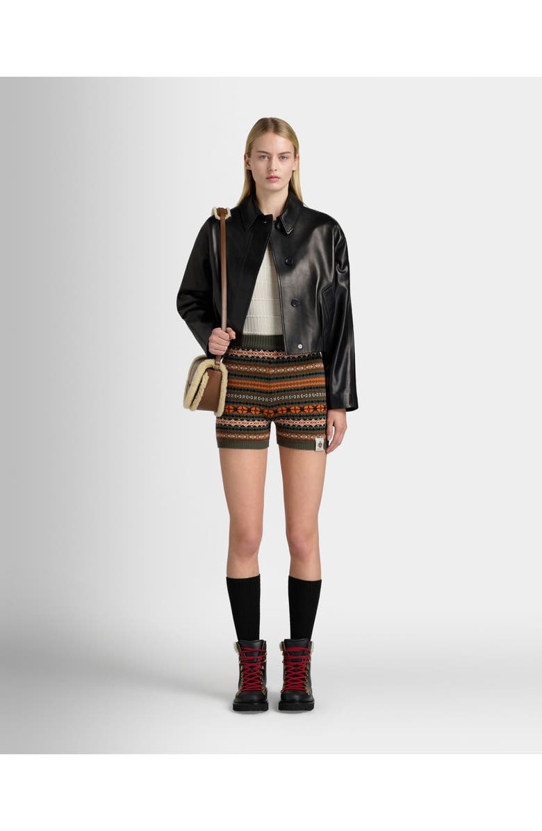 Bally Cropped Jacket, Alternate, color, Black
