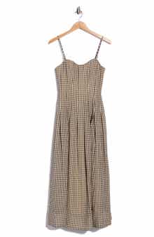 Aster Gingham Fit & Flare Dress