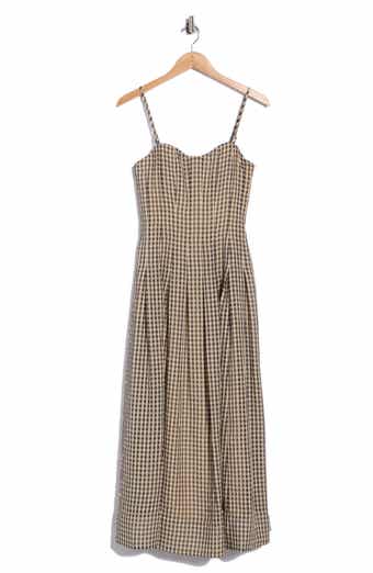 Aster Gingham Fit & Flare Dress
