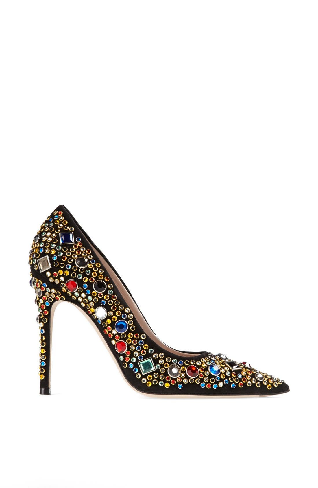 Jeweled Pump, Alternate, color, BLACK
