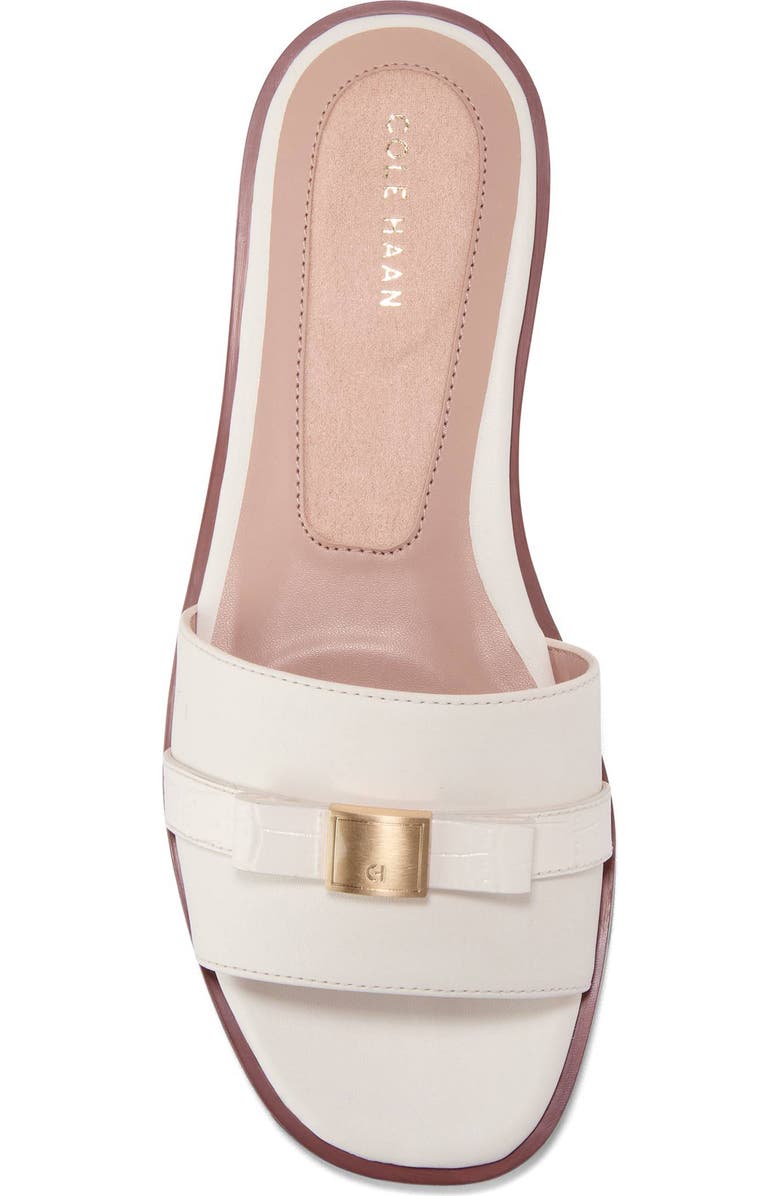 Cole Haan Emalia Slide Sandal, Alternate, color, Powder Smooth / Croc Print