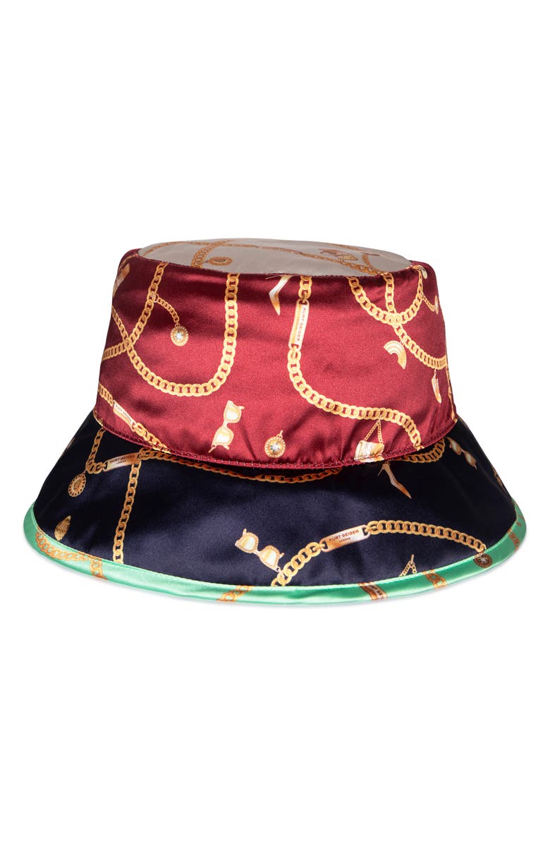 Kurt Geiger London Mixed Charm Print Bucket Hat, Alternate, color,