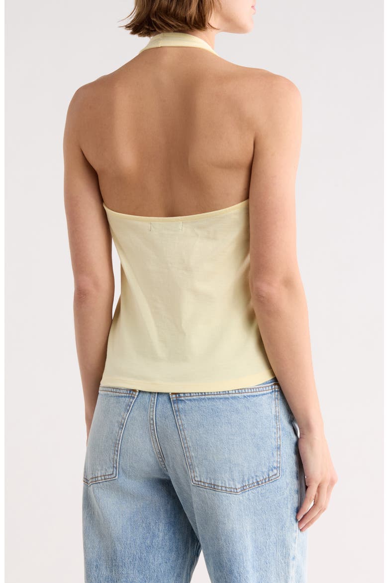 Nantucket Graphic Halter Top, Alternate, color, YELLOW