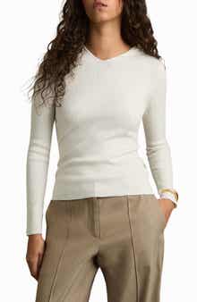 Reiss Chloe Rib Hoodie