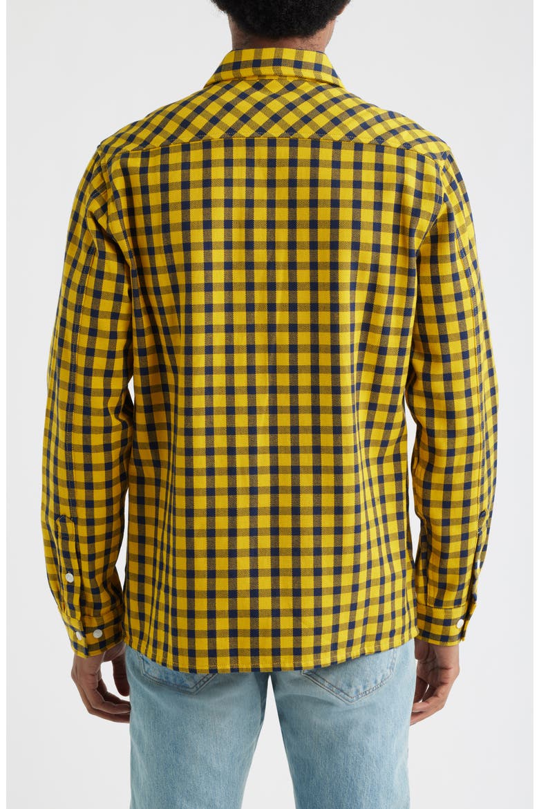 Mean Gene Long Sleeve Button-Up Shirt, Alternate, color, BLACK IRIS
