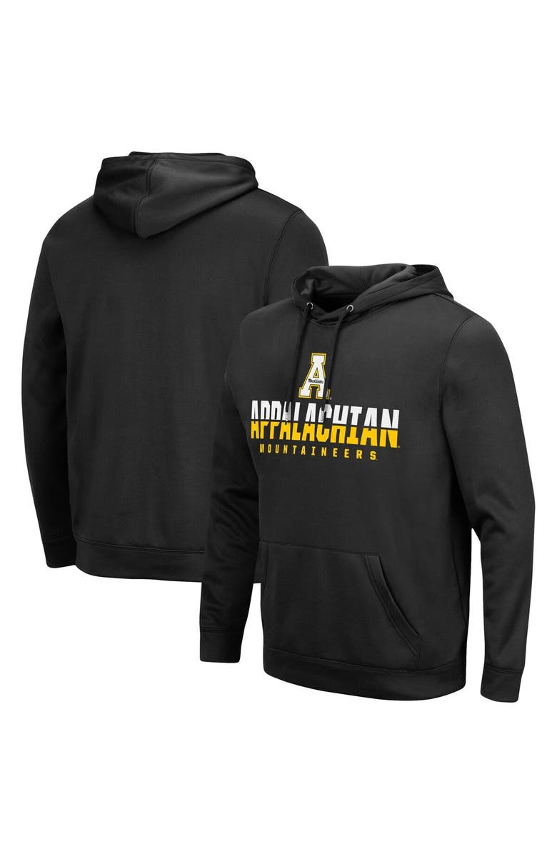 COLOSSEUM Men's Colosseum Black Appalachian State Mountaineers Lantern Pullover Hoodie, Main, color, Black