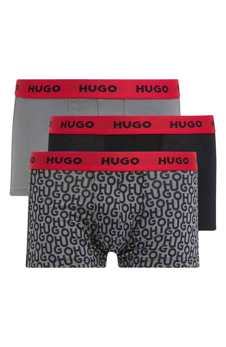BOSS 3-Pack Stretch Cotton Trunks, Main, color,