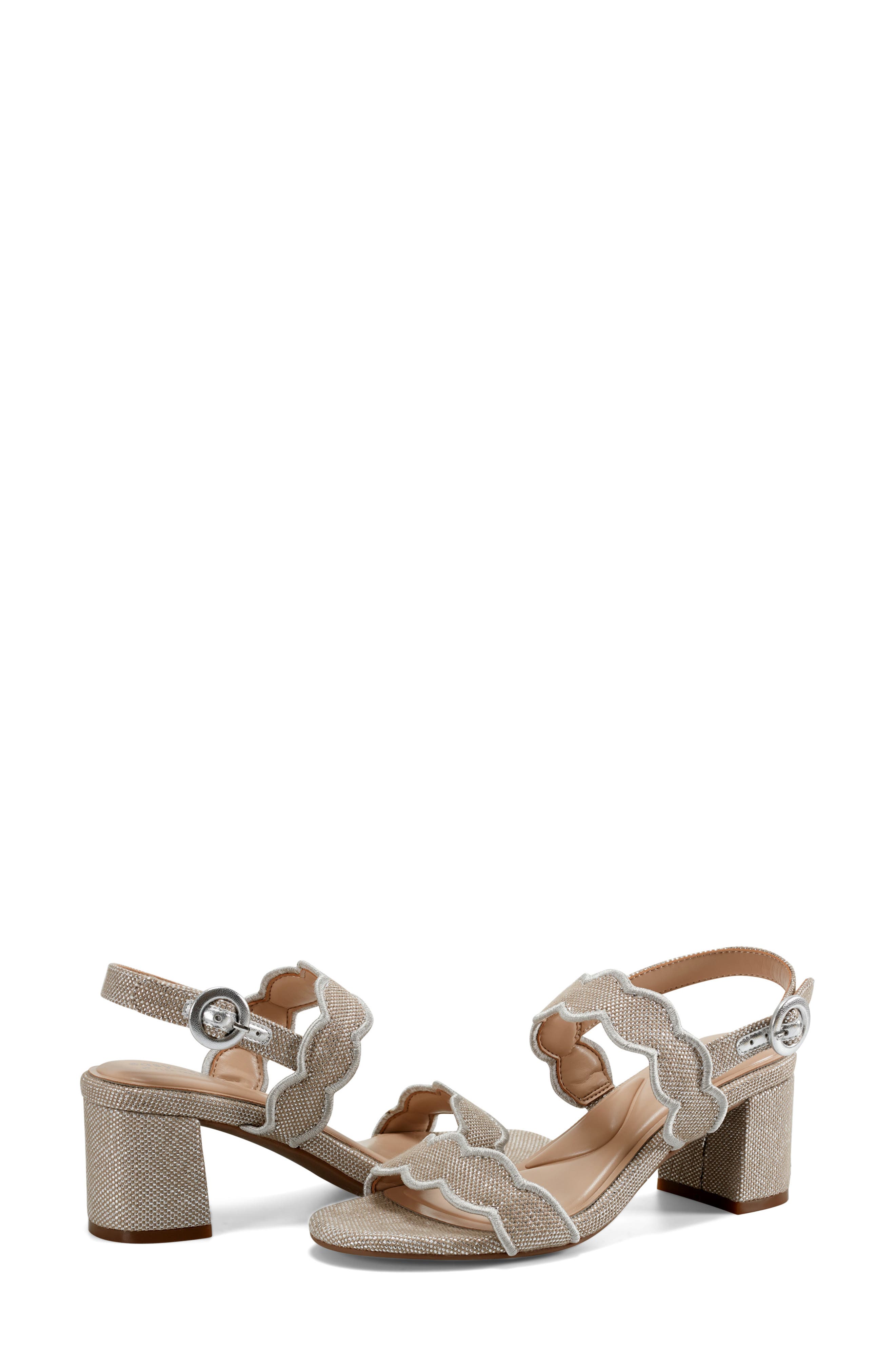 Easy Spirit Daana Slingback Sandal, Alternate, color, Metallic Silver