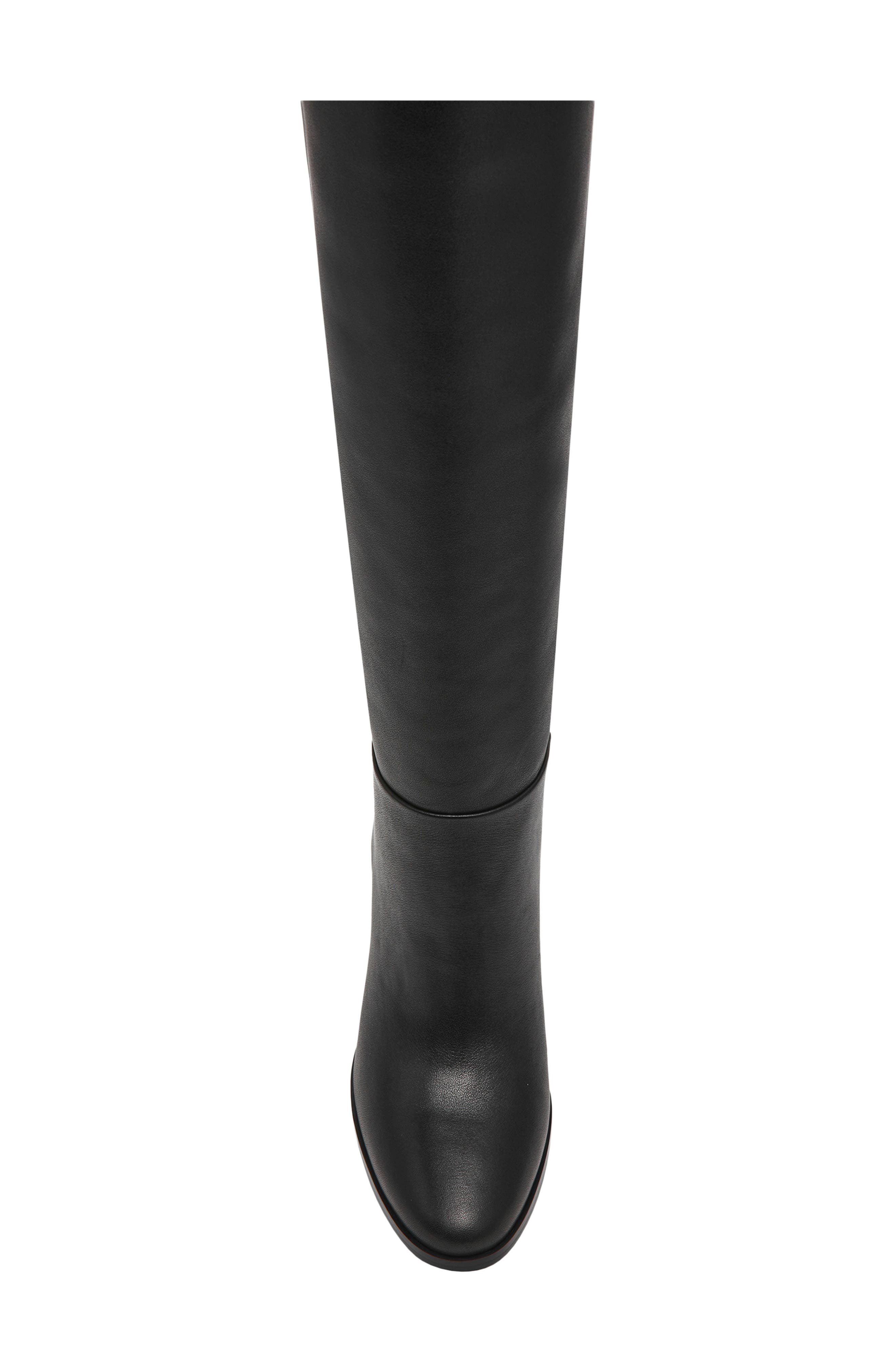Joette Leather Knee High Boot, Alternate, color, BLACK LEATHER