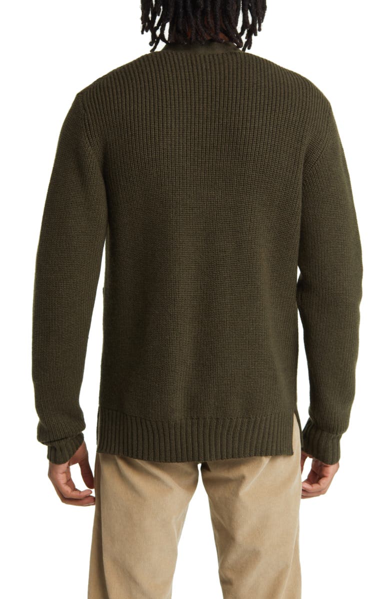 Officine Générale Merino Wool Zip Cardigan, Alternate, color,