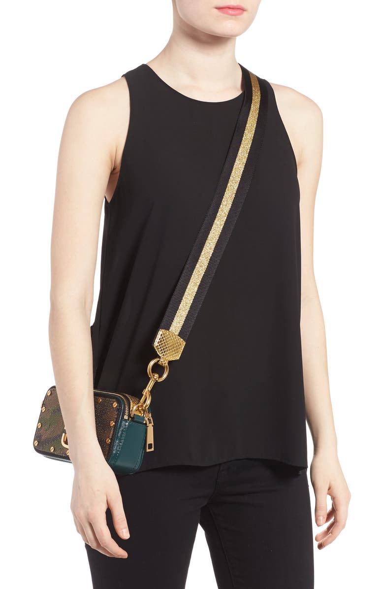 Marc Jacobs Snapshot Camo Crossbody Bag, Alternate, color,