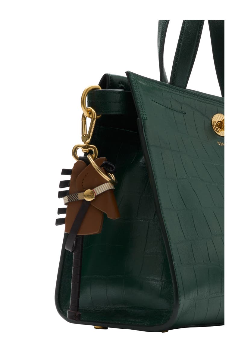 Burberry Leather Hobby Horse Charm, Alternate, color, Hazel Brown