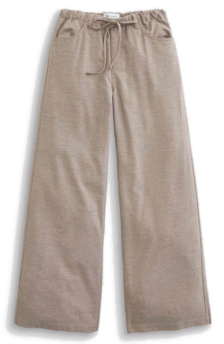 AG Stella Drawstring Wide Leg Pants, Alternate, color, Melange Oat