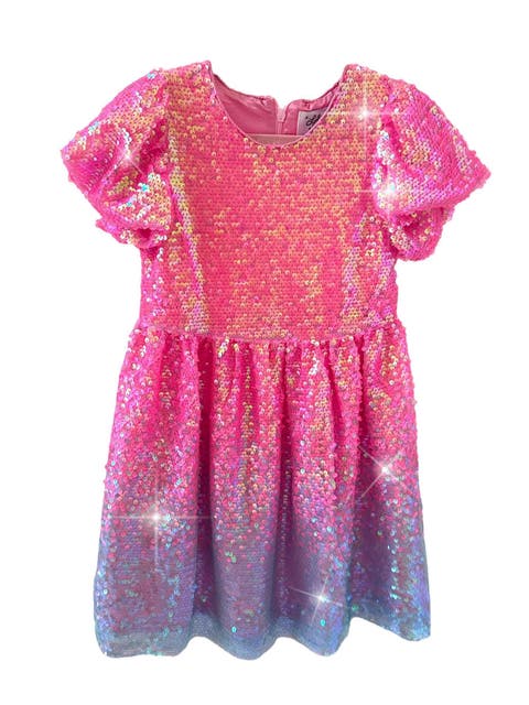 Bubble Gum Shimmer Sequin Dress