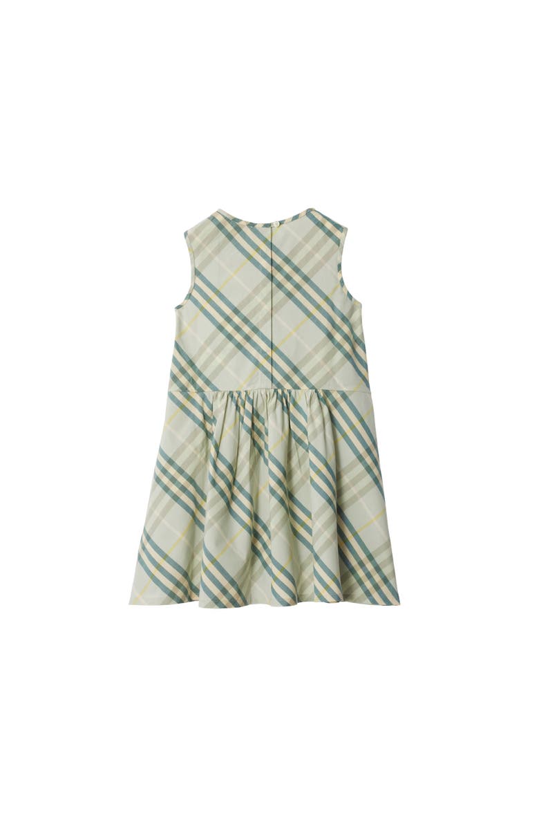 Burberry Check Cotton Dress, Alternate, color, Breeze
