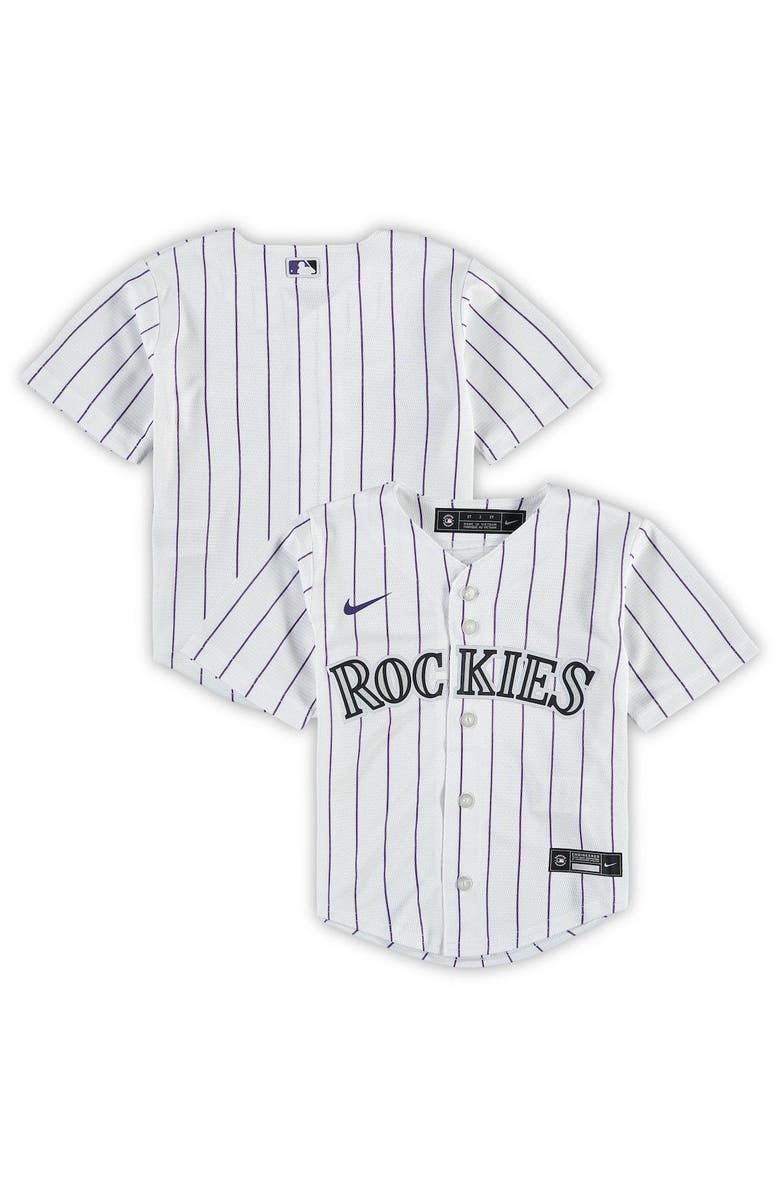 Nike Toddler Nike White Colorado Rockies Replica Team Jersey, Main, color,