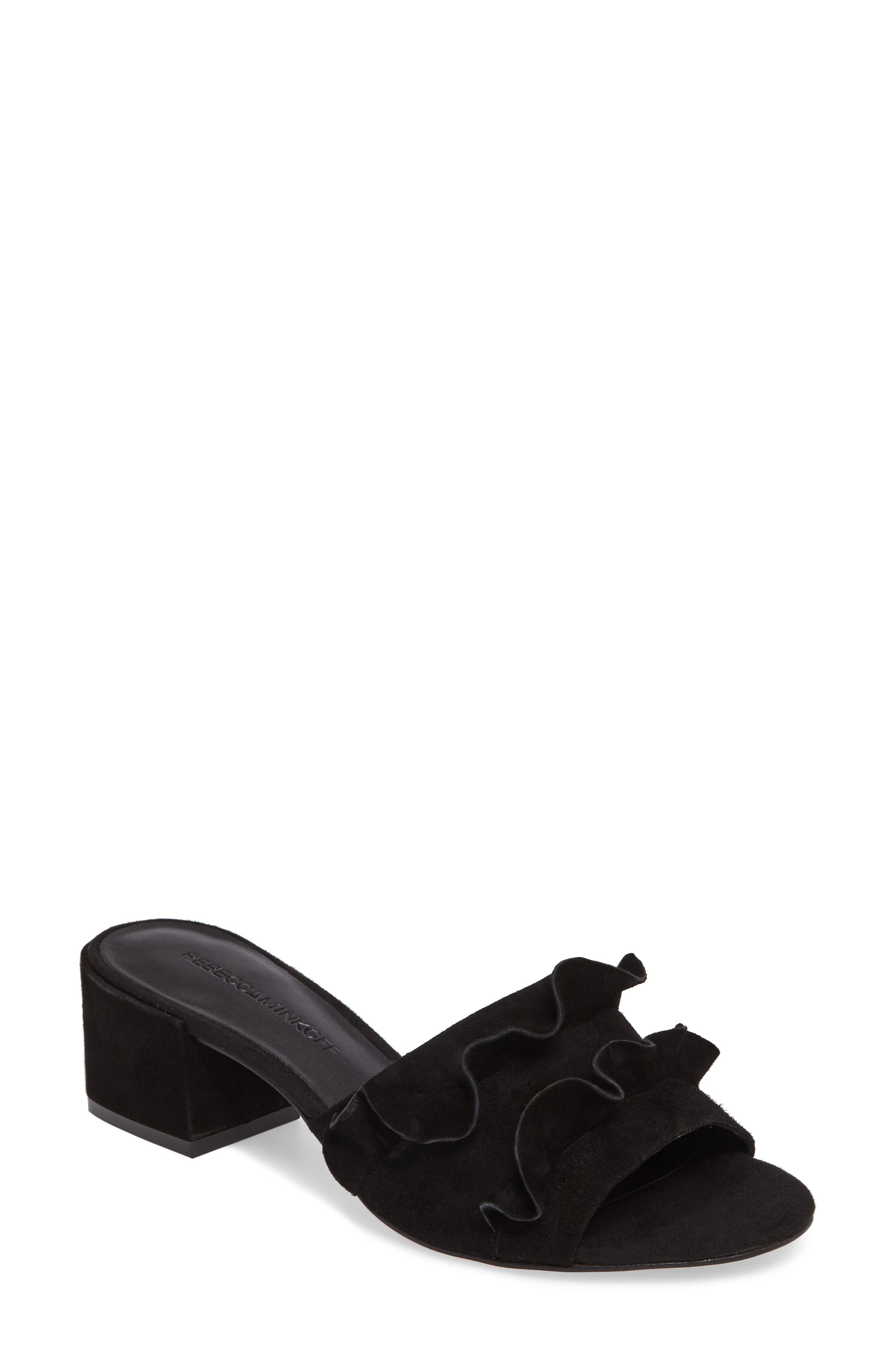 Rebecca Minkoff Isabelle Ruffle Mule Sandal, Main, color, 