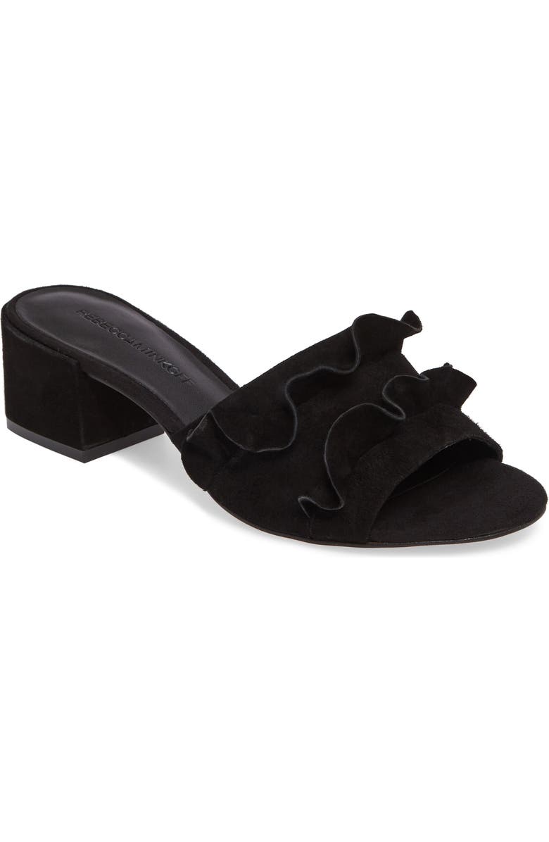 Rebecca Minkoff Isabelle Ruffle Mule Sandal, Main, color,