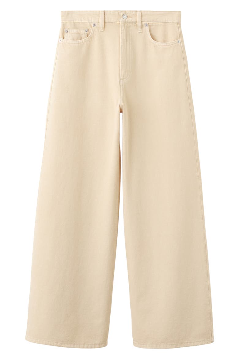 Wide Leg Jeans, Alternate, color, VANILLA
