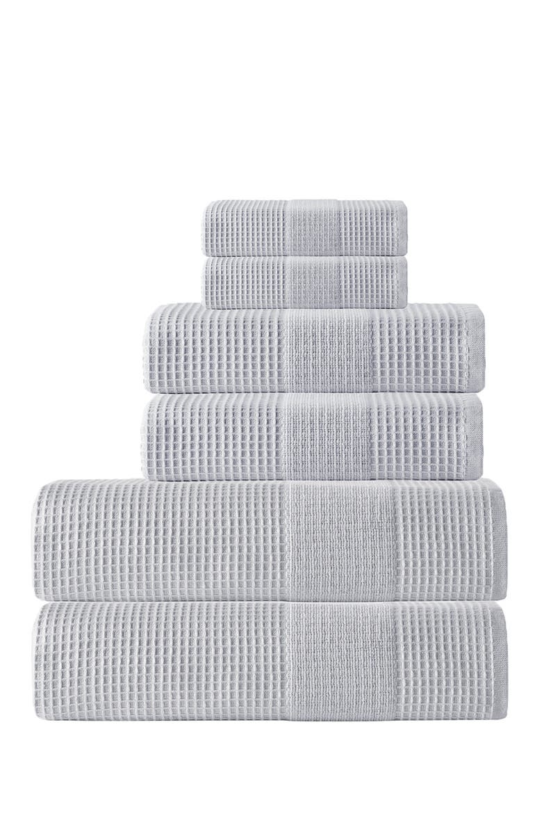 ENCHANTE HOME Ria Turkish Cotton 6-Piece Towel Set - Silver, Main, color,