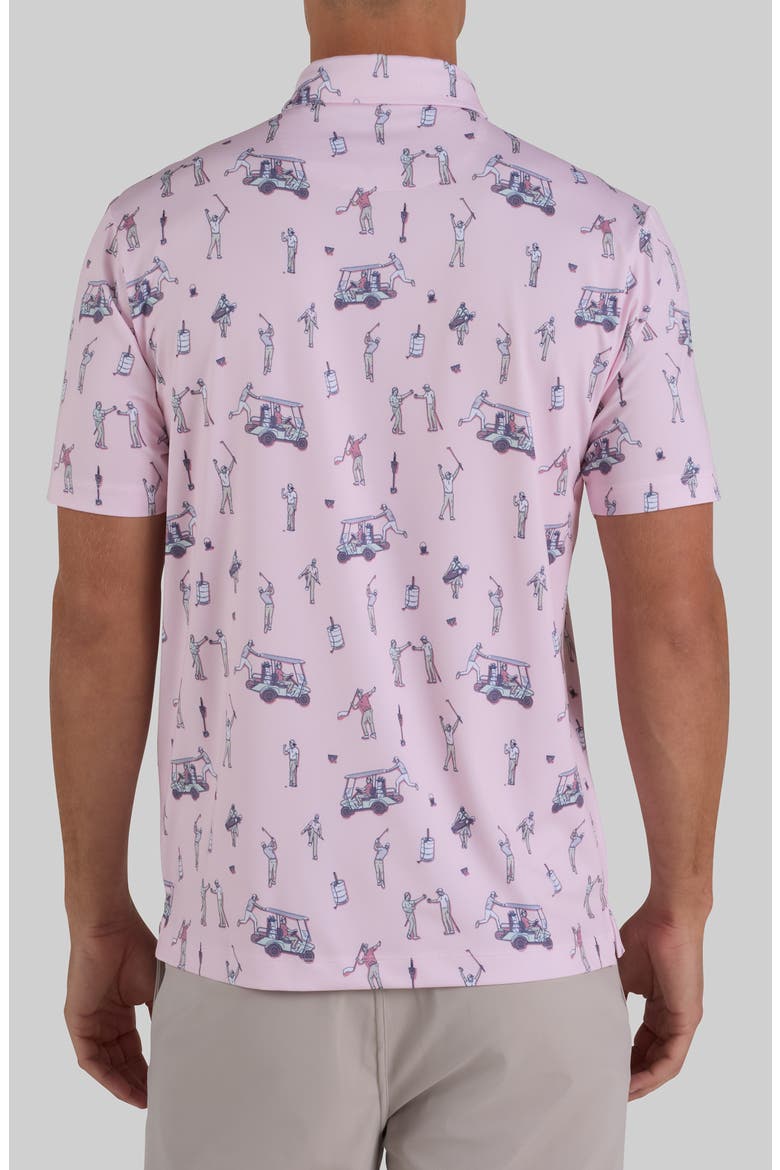Golfer Print Performance Golf Polo, Alternate, color, THE BOYS - FROSTY PETAL