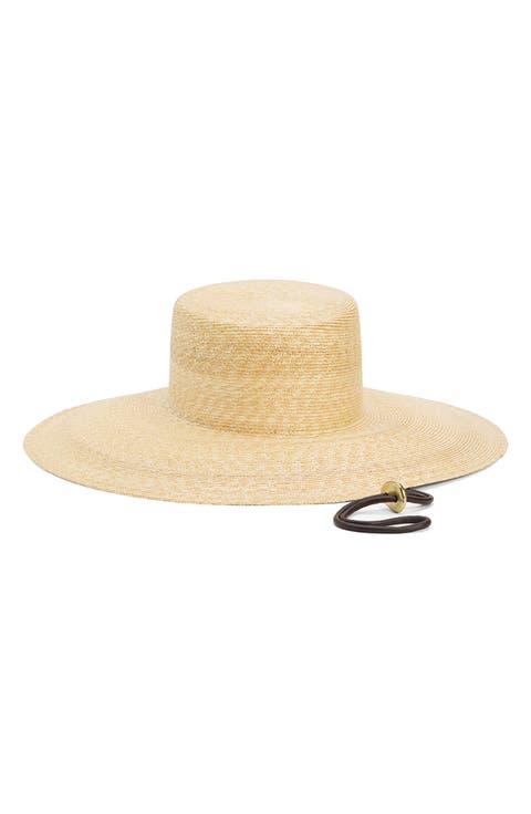 Roma Raffia Wide Brim Sun Hat