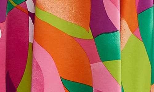 Nina Leonard Scoop Neck Sleeveless Dress In Multi