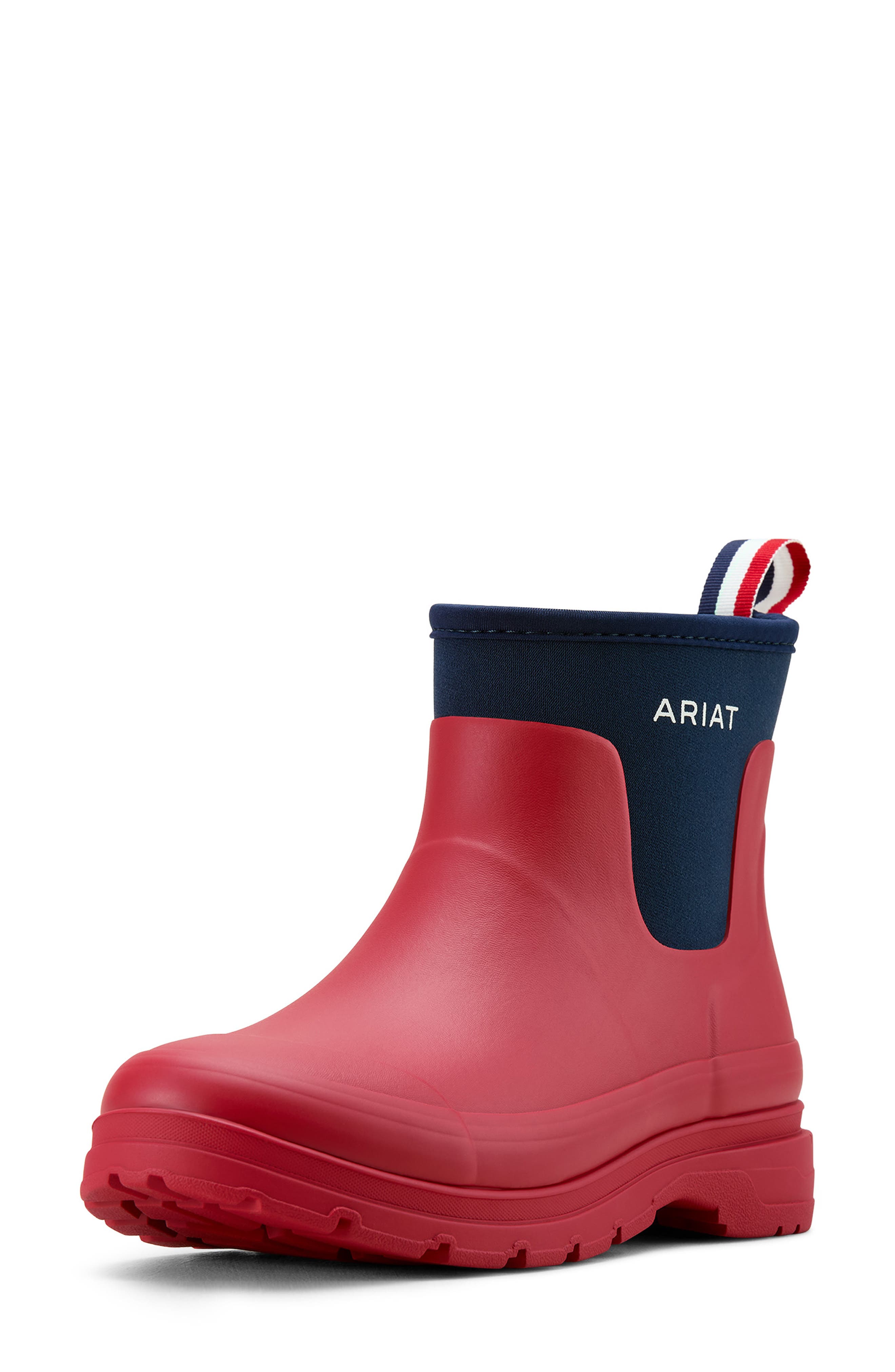 Ariat Kelmarsh Waterproof Rubber Short Boot, Alternate, color, Red