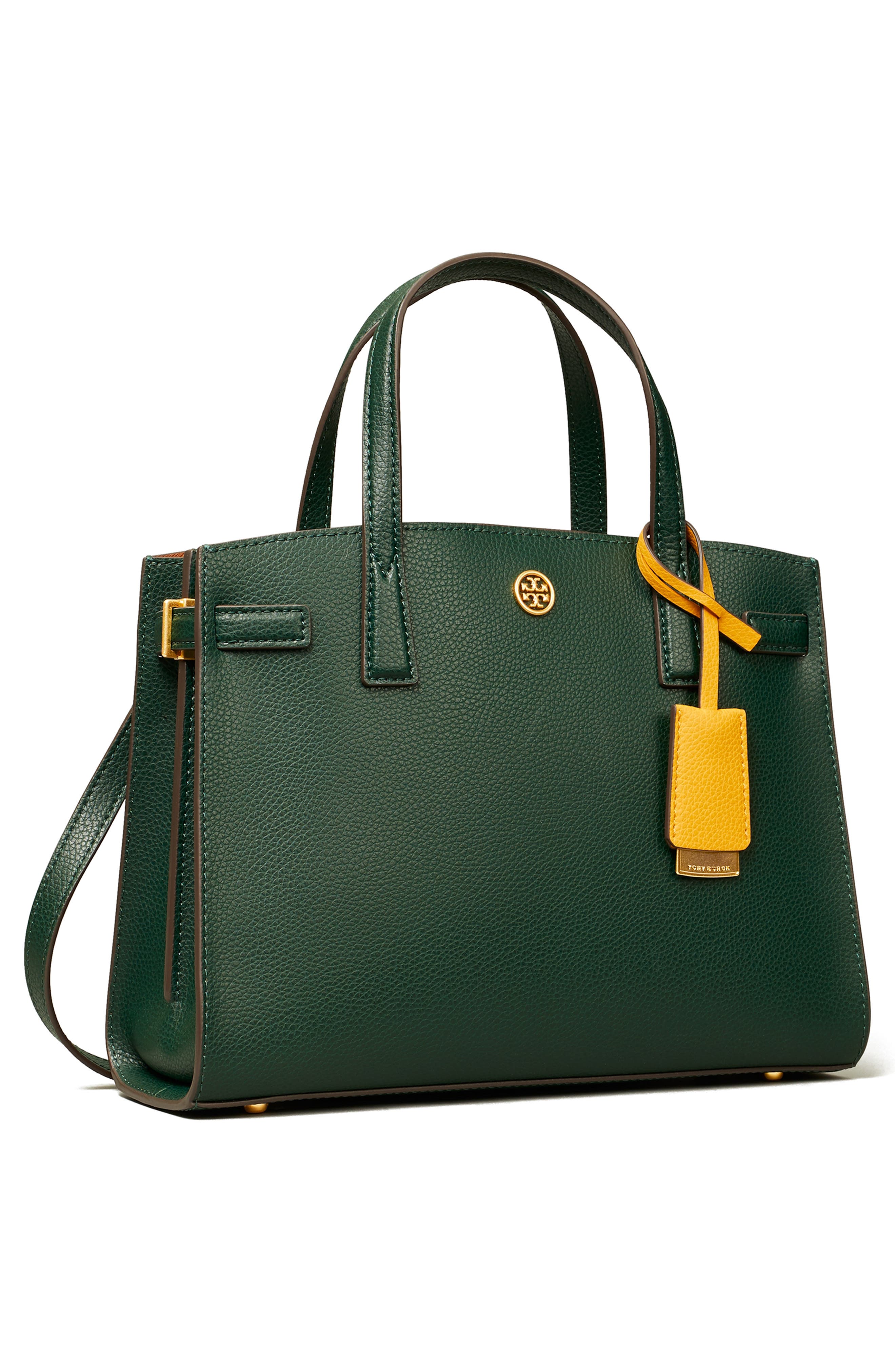 Tory Burch Small Walker Leather Satchel, Alternate, color, 