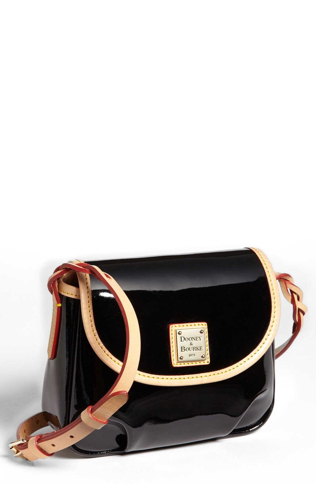 Dooney & Bourke Patent Leather Crossbody Bag, Main, color, 