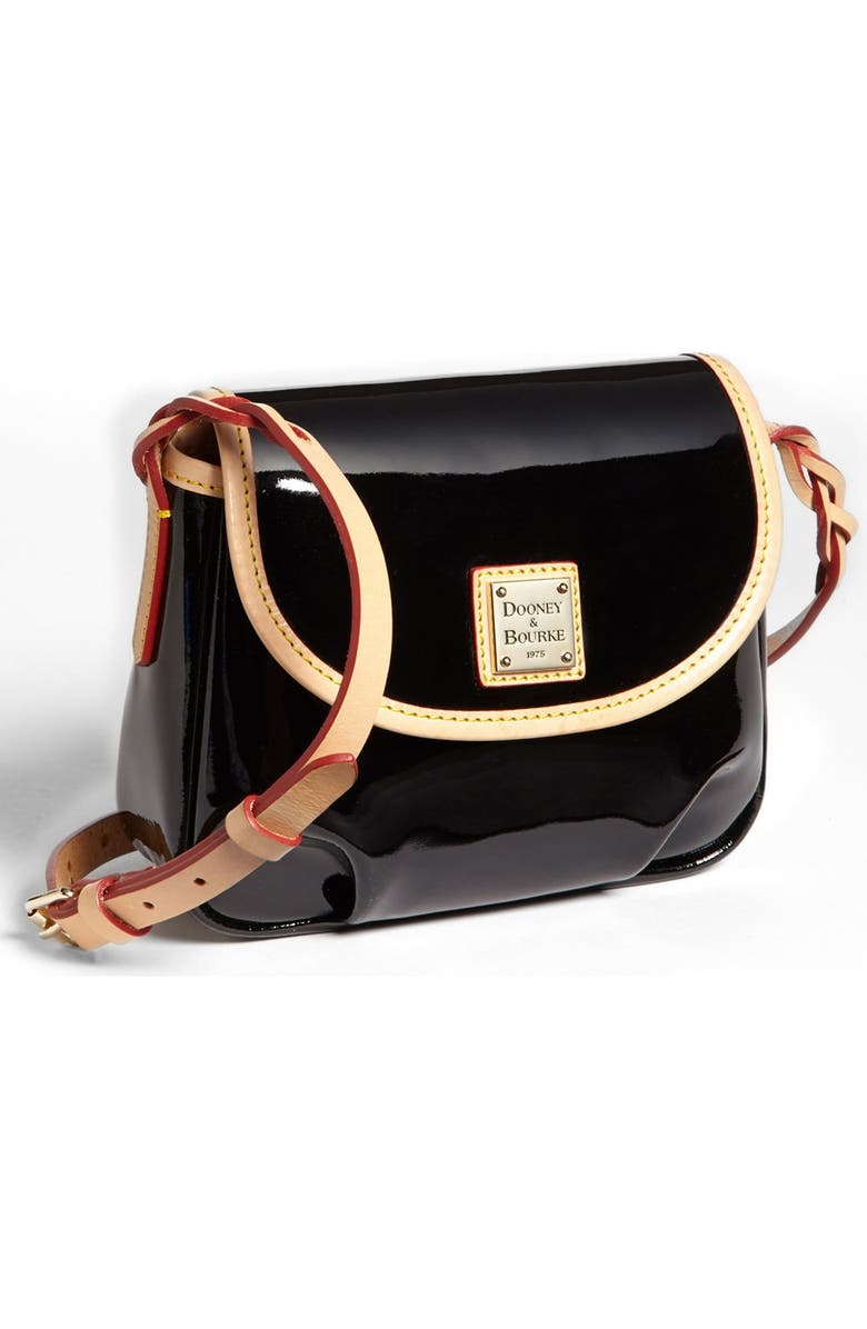 Dooney & Bourke Patent Leather Crossbody Bag, Main, color,